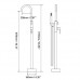 Hongala Modern Freestanding Bathtub Faucet Clawfoot Tub Filler Single Handle (Black) - B07F13RLNC
